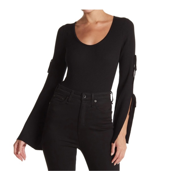 LULUS BLACK BODYSUIT - Picture 1 of 6